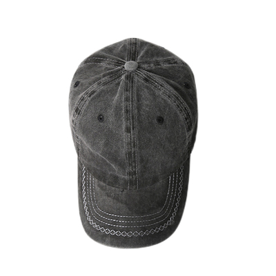 Cappello da baseball di cotone spazzolato, 6 pannelli regolabile