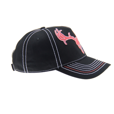 Cappello da baseball di cotone spazzolato a visore precorso