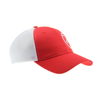 Cappelli da baseball con maglia di poliestere 100% traspiranti 6 pannelli ricami personalizzati