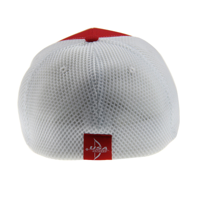 Cappelli da baseball con maglia di poliestere 100% traspiranti 6 pannelli ricami personalizzati