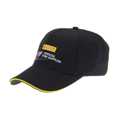 Stampa standard di base F1 Cappello da baseball a cinque pannelli Cappello da baseball regolabile