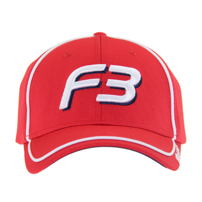 Polymesh rosso logo ricamato cappello da baseball unisex basso profilo cappelli regolabili casual