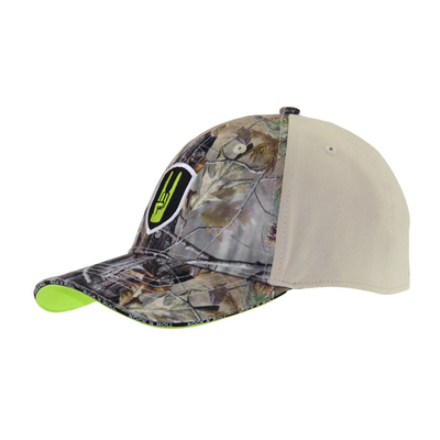 Stylish 6 Panel Camoflaggio Cappelli da baseball Ricamo montato Cappelli da caccia camuffati