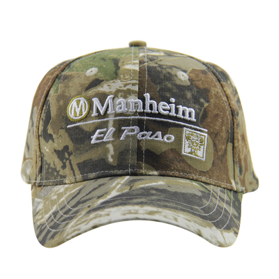 6 pannelli Camoflaggio ricamo Cappelli da baseball per esterni, cappelli da caccia regolabili unisex a basso profilo