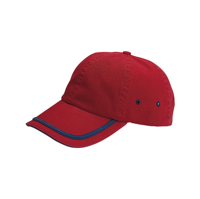 Cappelli da baseball a sei pannelli di cotone non costruiti Cappelli da baseball per esterni Chiusura a velcro