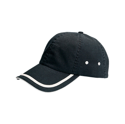 Cappelli da baseball a sei pannelli di cotone non costruiti Cappelli da baseball per esterni Chiusura a velcro