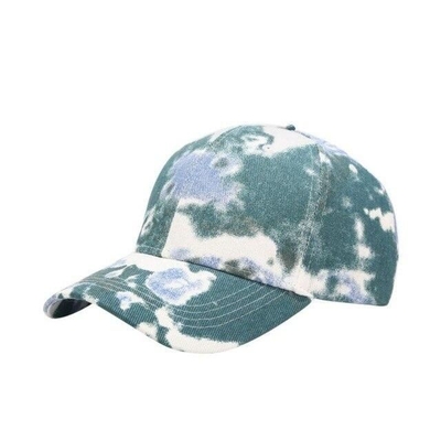 Cappucci da baseball da esterno in tie dye denim non costruiti