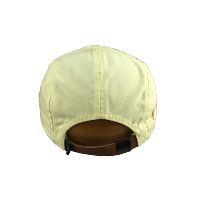 Embroidery Logo Cappuccio da campo a cinque pannelli con chiusura della bussola della visiera in camicia di suede piatta