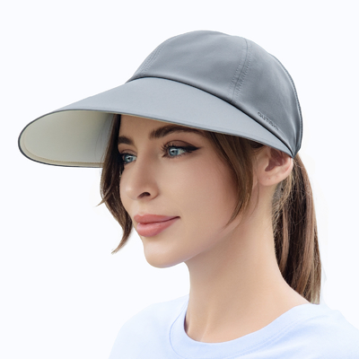 UPF 50+ Visori da sole stampati Visori da testa da donna reversibili
