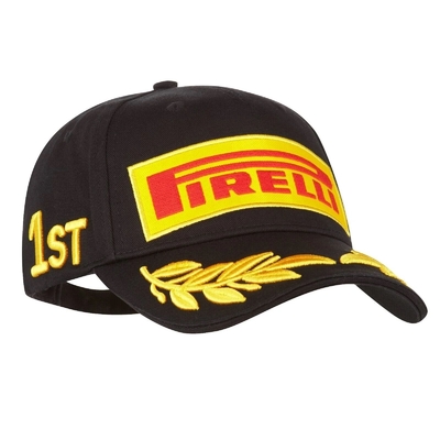Cappuccio da podio Pirelli in cotone Cappuccio da 6 pannelli a basso profilo