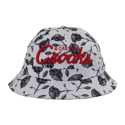 OEM 100% cotone 6 pannelli cappello a secchio ricamo cappello a secchio dimensione regolabile