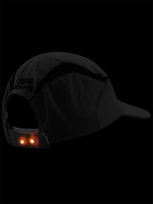 100% poliestere microfibra LED cappelli a sfera illuminati per la corsa notturna