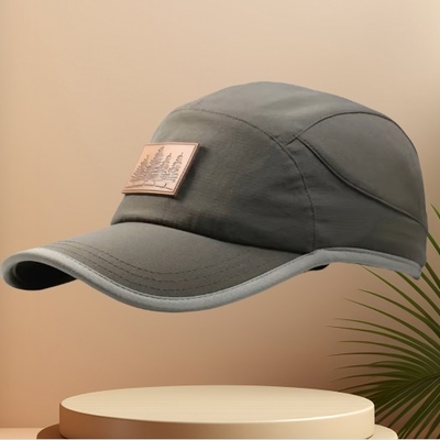 5 Panelli Uomini Grigia Poliestere Rapido Asciutto Cappelli da Baseball Cappello da Baseball