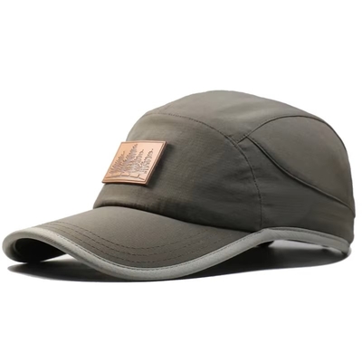 5 Panelli Uomini Grigia Poliestere Rapido Asciutto Cappelli da Baseball Cappello da Baseball