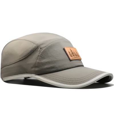 5 Panelli Uomini Grigia Poliestere Rapido Asciutto Cappelli da Baseball Cappello da Baseball