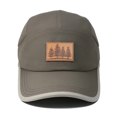 5 Panelli Uomini Grigia Poliestere Rapido Asciutto Cappelli da Baseball Cappello da Baseball