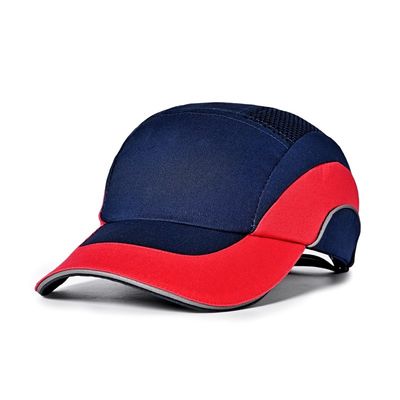 Bordo 100% del berretto da baseball del cappuccio dell'urto di sicurezza del cotone di ventilazione breve 56cm