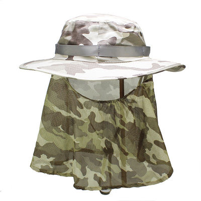 cappello unisex del secchio di protezione UV all'aperto di 62cm UPF 50+ con la copertura del collo