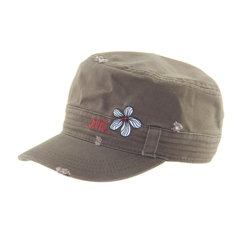 Cappelli militari in cotone vintage di moda con ricamo regolabile