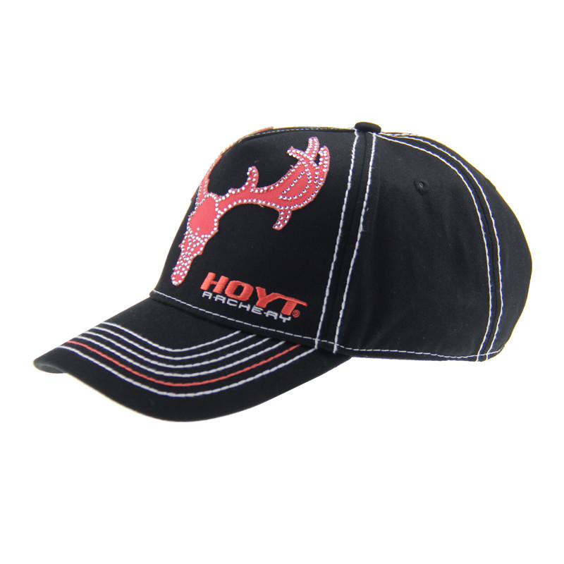 Cappello da baseball di cotone spazzolato a visore precorso