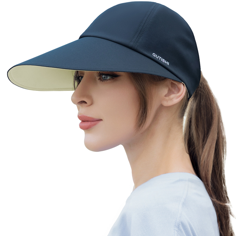 UPF 50+ Visori da sole stampati Visori da testa da donna reversibili