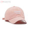 Il cotone 100% 5 berretti da baseball del pannello ha curvato il cappuccio 58cm di sport di rosa del bordo