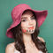 ODM dell'OEM su ordinazione di colore di Straw Sun Hats Sun Shade Pantone delle donne della rafia