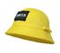 Cappelli gialli divertenti del secchio di Bucket Cap Kids del pescatore della pianura del ODM o del poliestere della toppa