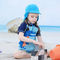 Protezione di Sun dei cappelli UPF 50+ del secchio dei bambini regolabili di colore blu