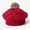 Le donne dell'inverno tricottano il BIO- cotone lavato di Beanie Hats 56cm Pom Pom Fur Beanie
