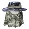 cappello unisex del secchio di protezione UV all'aperto di 62cm UPF 50+ con la copertura del collo