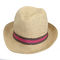 Straw Fedora Hat Womens Summer nero degli uomini all'aperto di vacanza 54cm 58cm