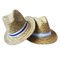 Straw Lifeguard Hat dell'erba dell'OEM delle donne naturali di Straw Sun Hats 56cm