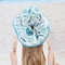 Bordo regolabile del cappuccio UPF 50+ dello stagno della spiaggia di nuotata del bambino del cappello di Sun del bambino di 48cm ampio