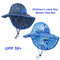 Bambino blu di protezione di Sun di Hat Custom Upf 50 del pescatore delle Hawai della spiaggia di Searsucker